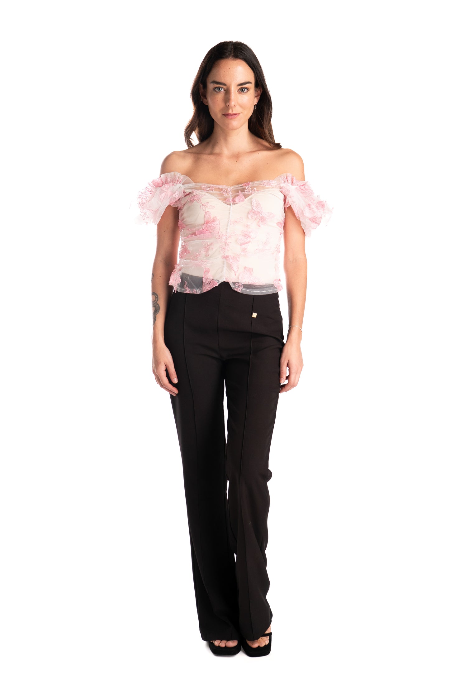 Top Encaje Mariposas