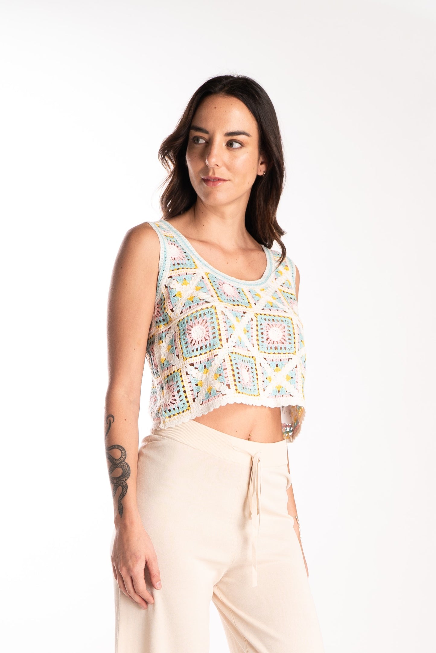 Top Crochet Cuadrete