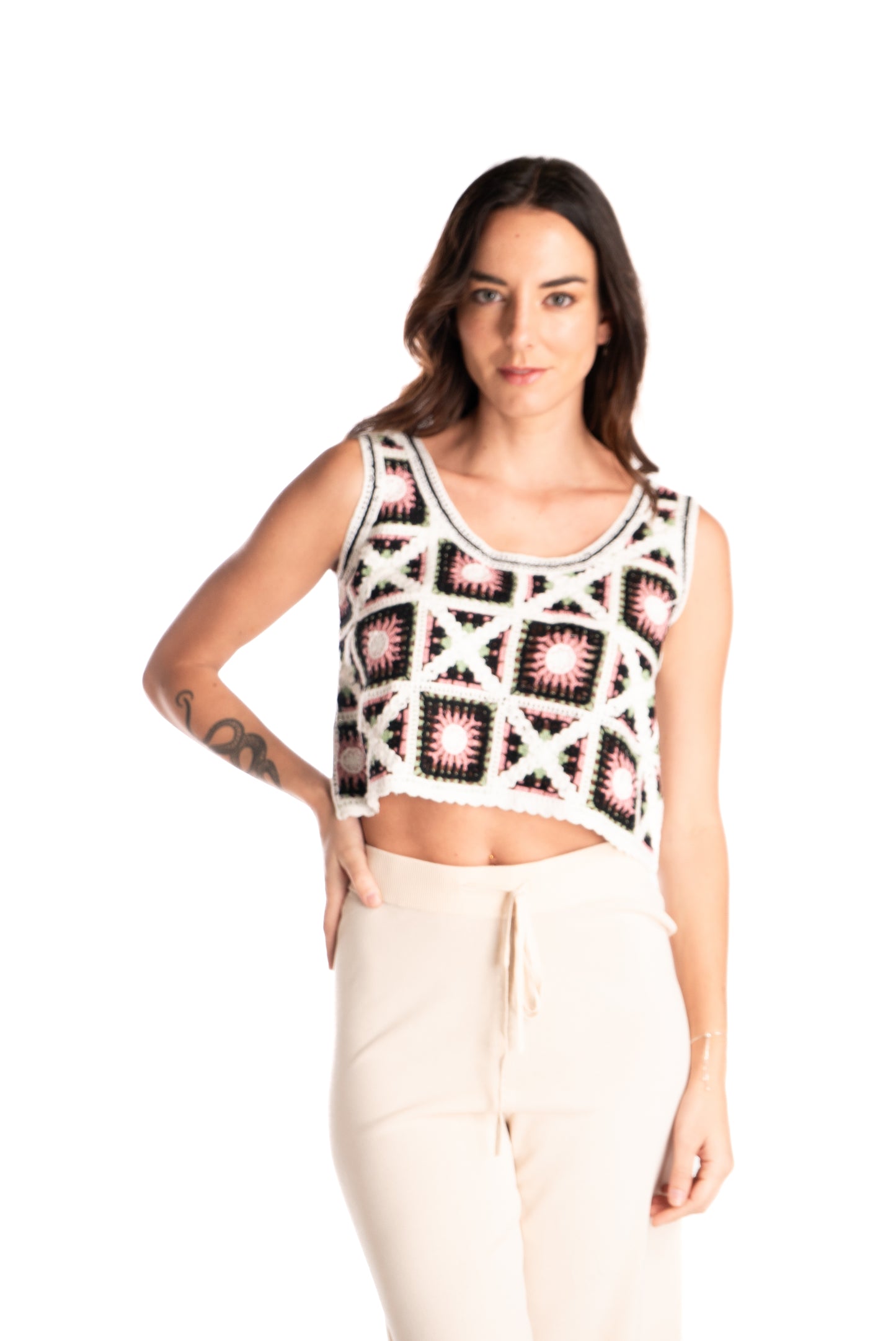 Top Crochet Cuadrete