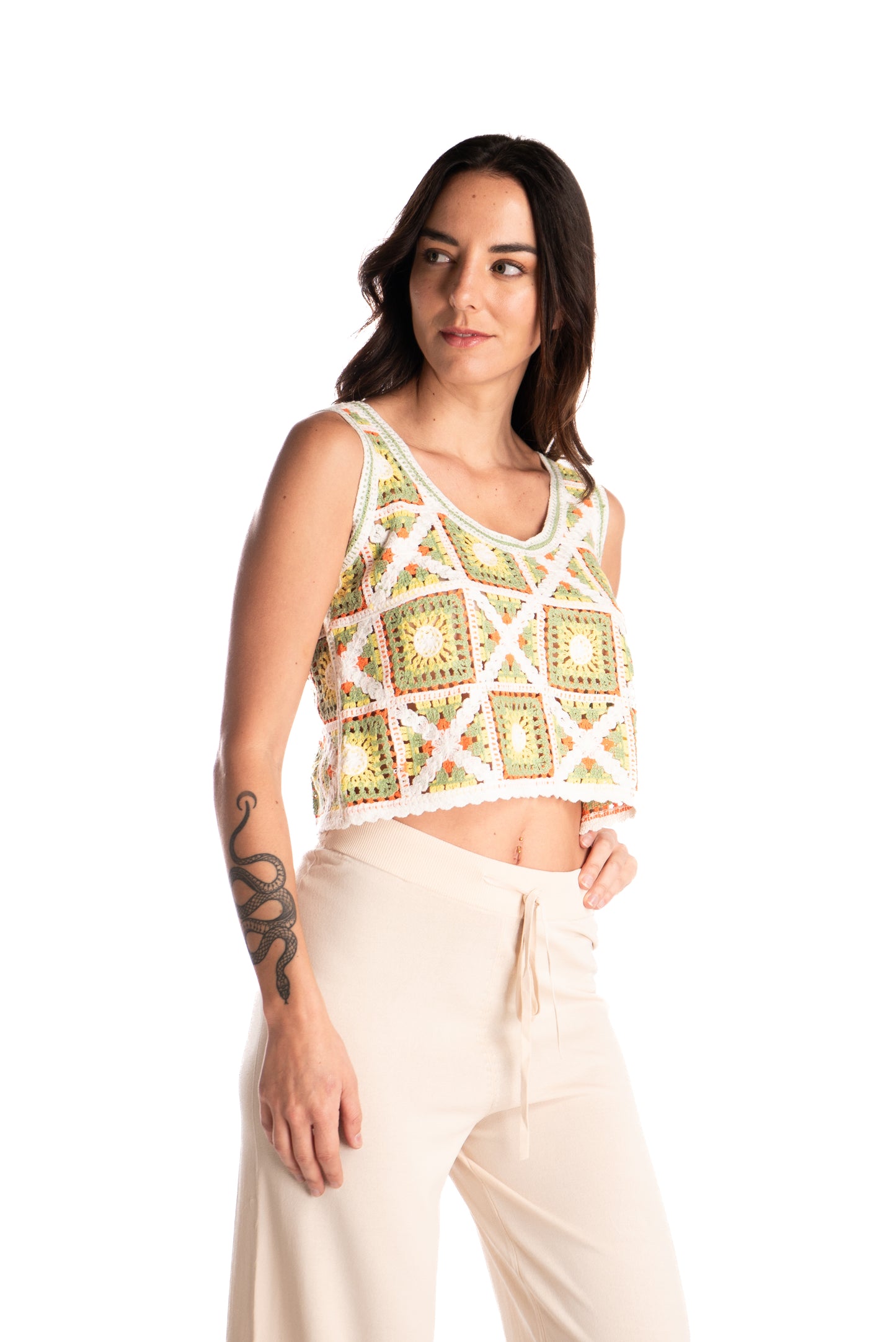 Top Crochet Cuadrete