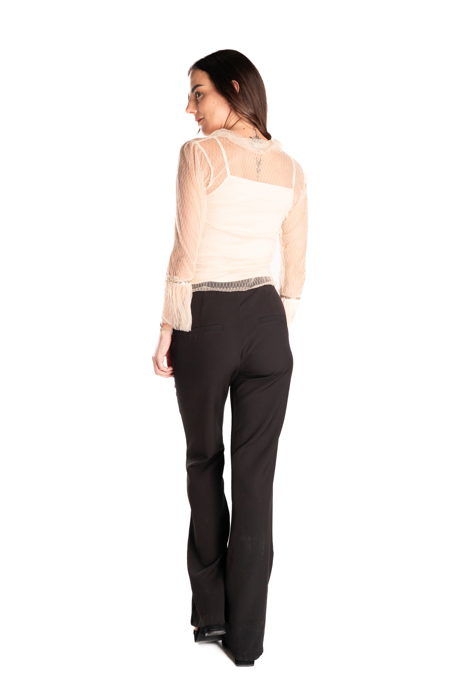 Top Tulle Lentejuelas