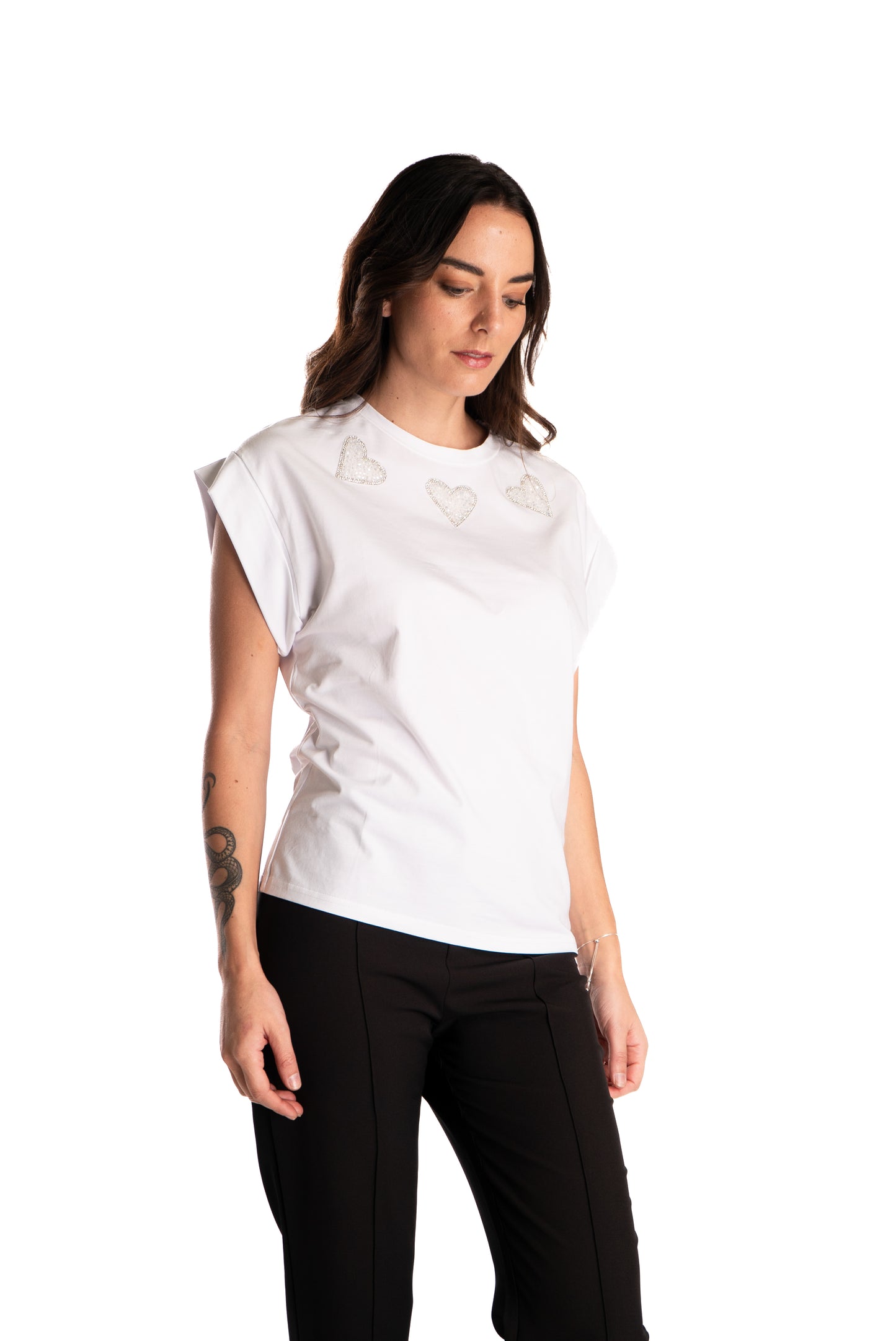 Polera Cuore Glitter