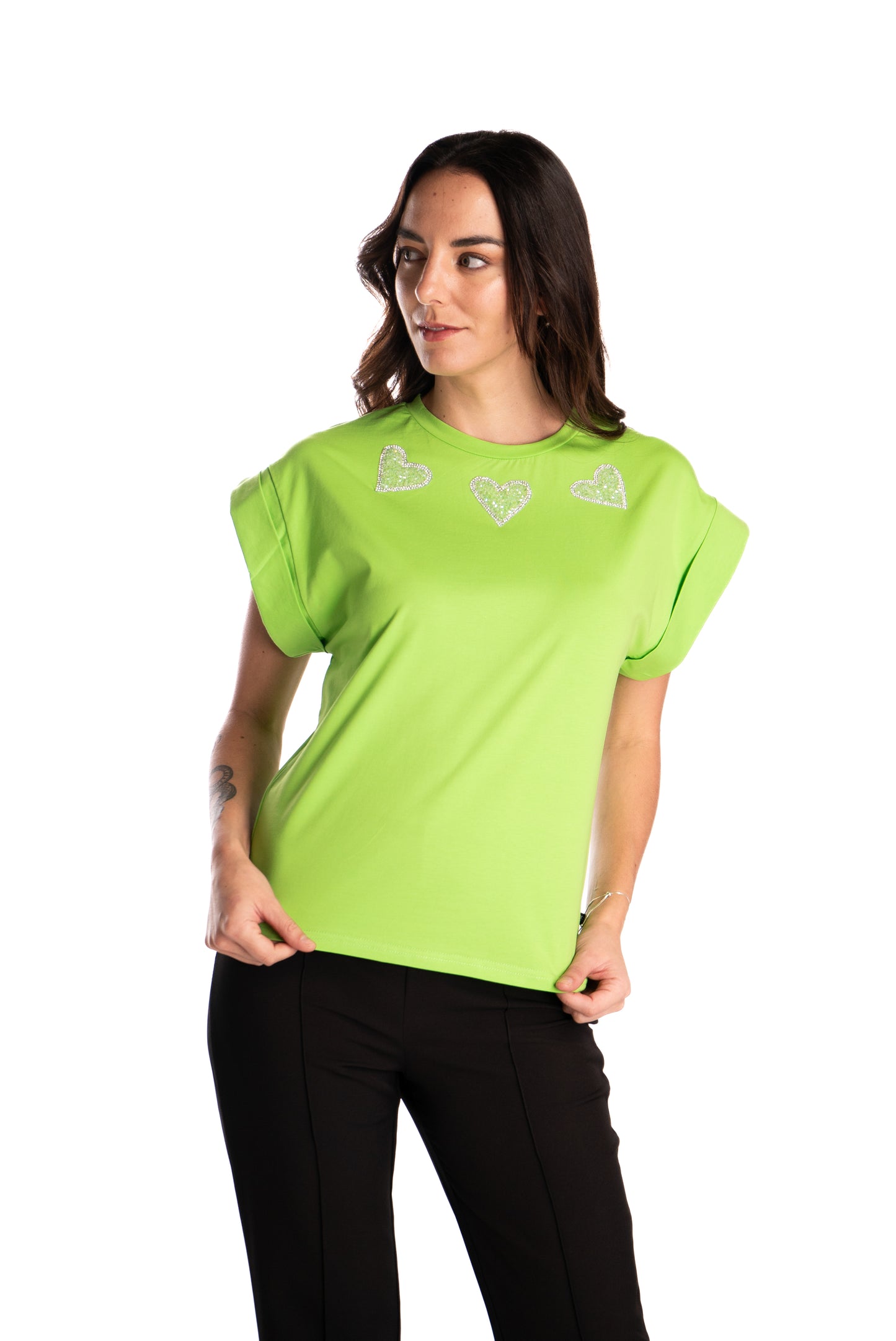 Polera Cuore Glitter