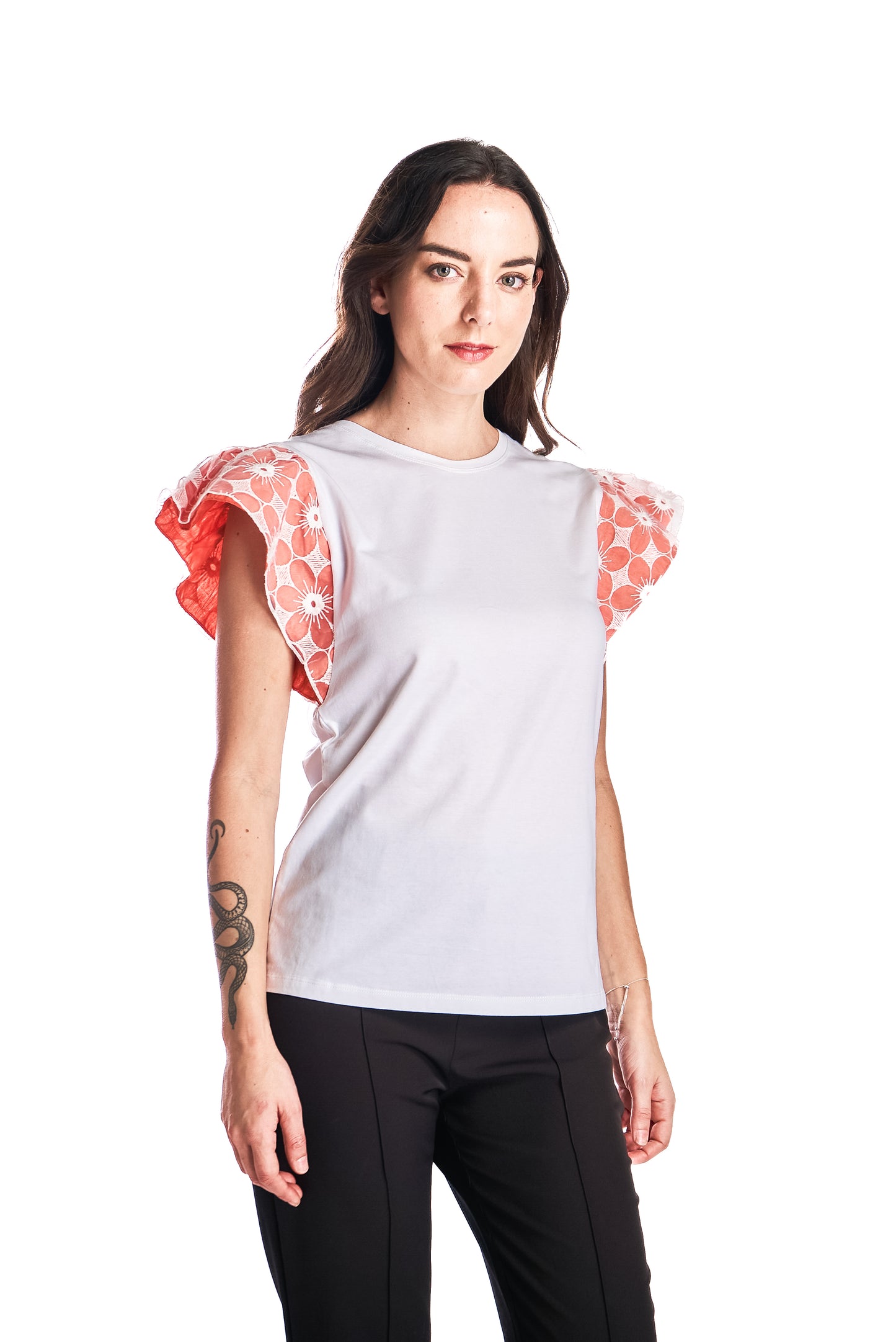 Polera Broderie Colore