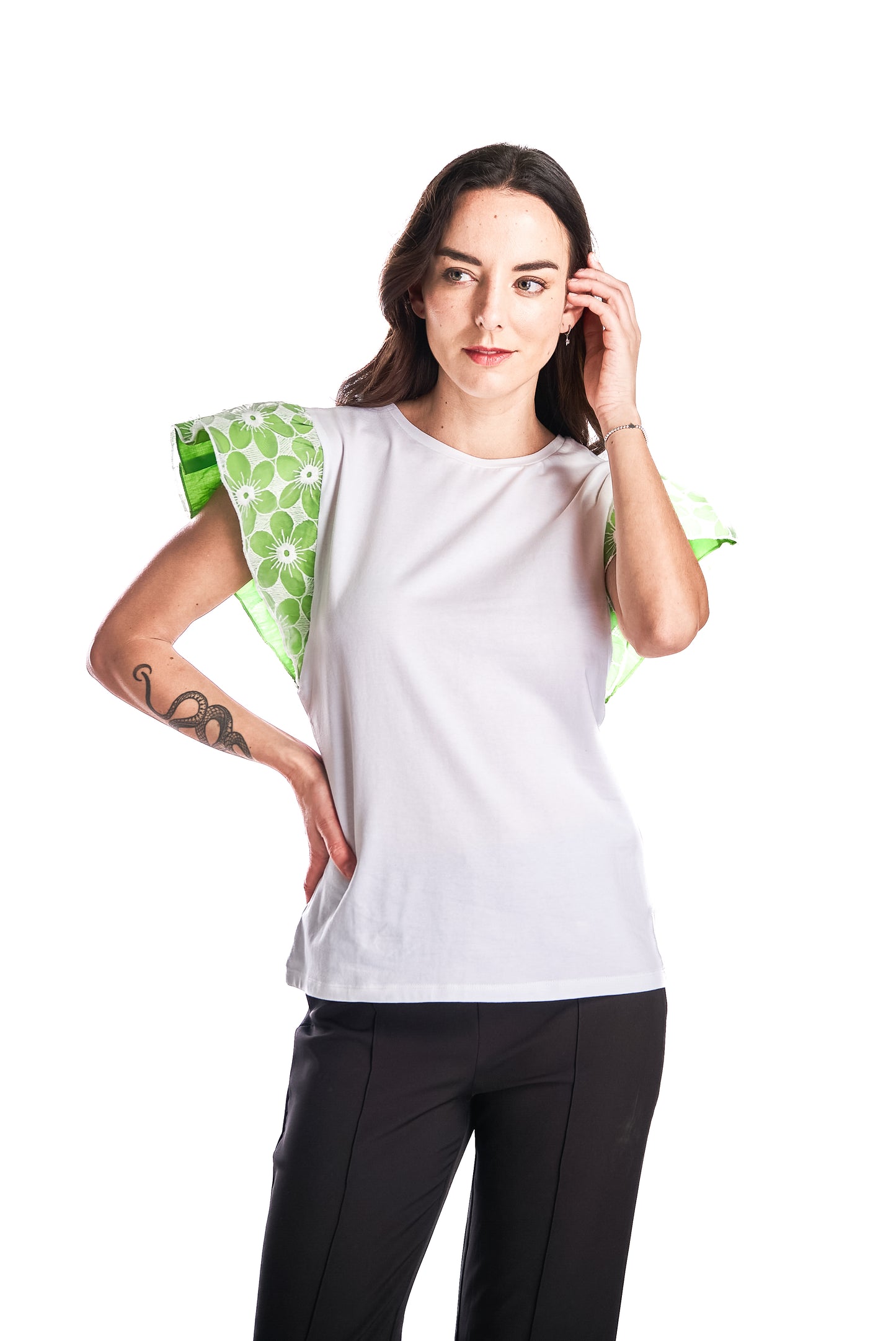 Polera Broderie Colore