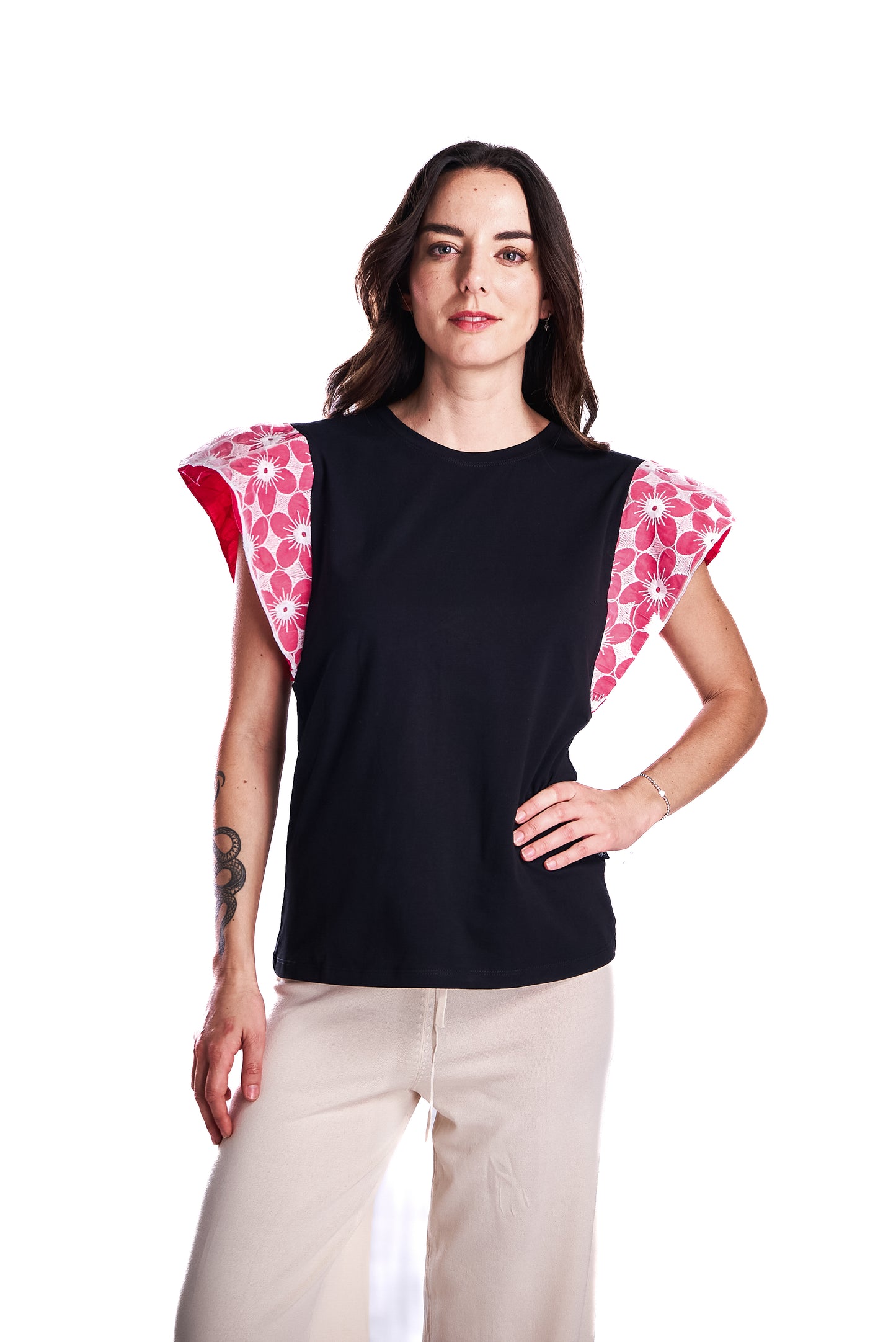 Polera Broderie Colore