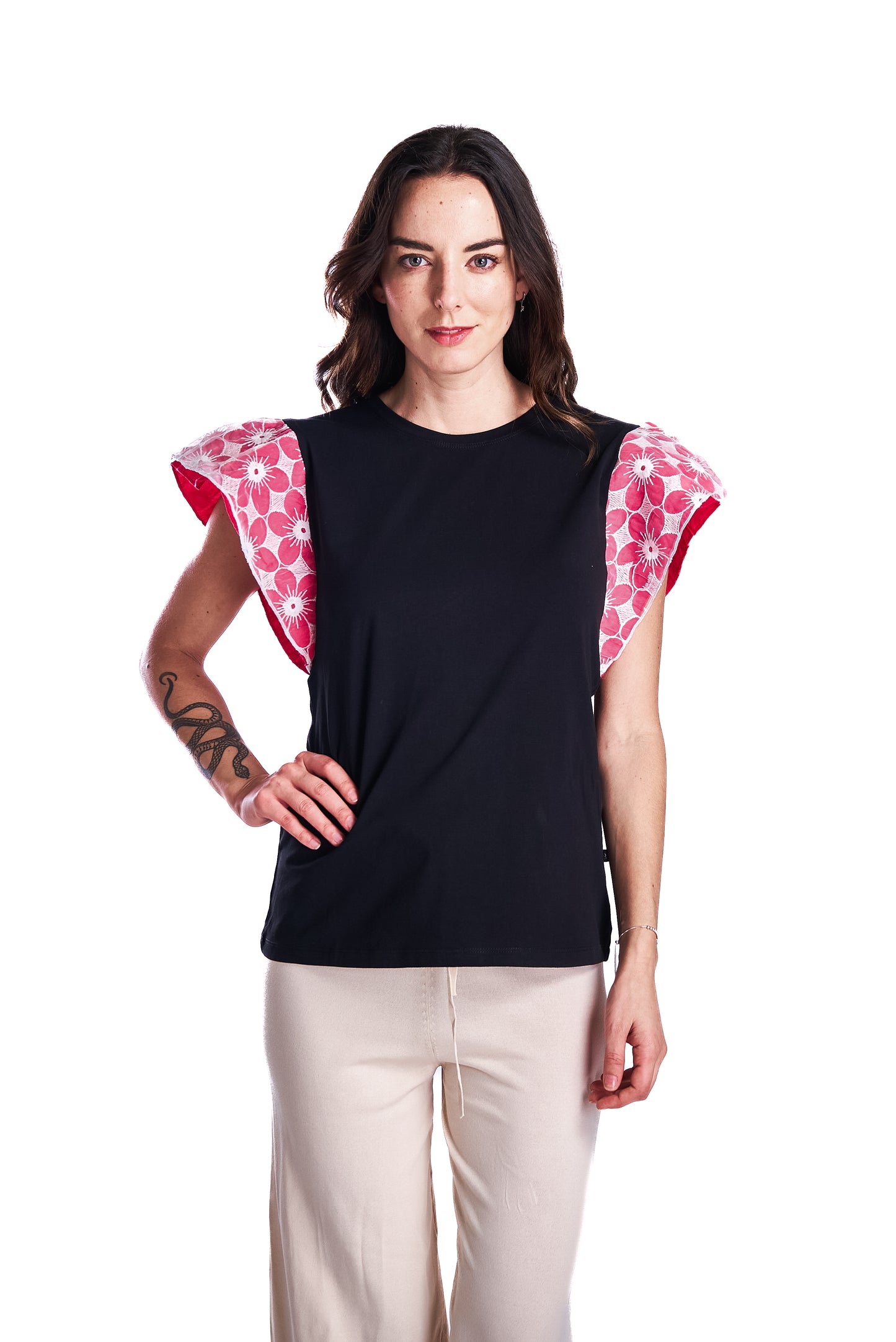 Polera Broderie Colore