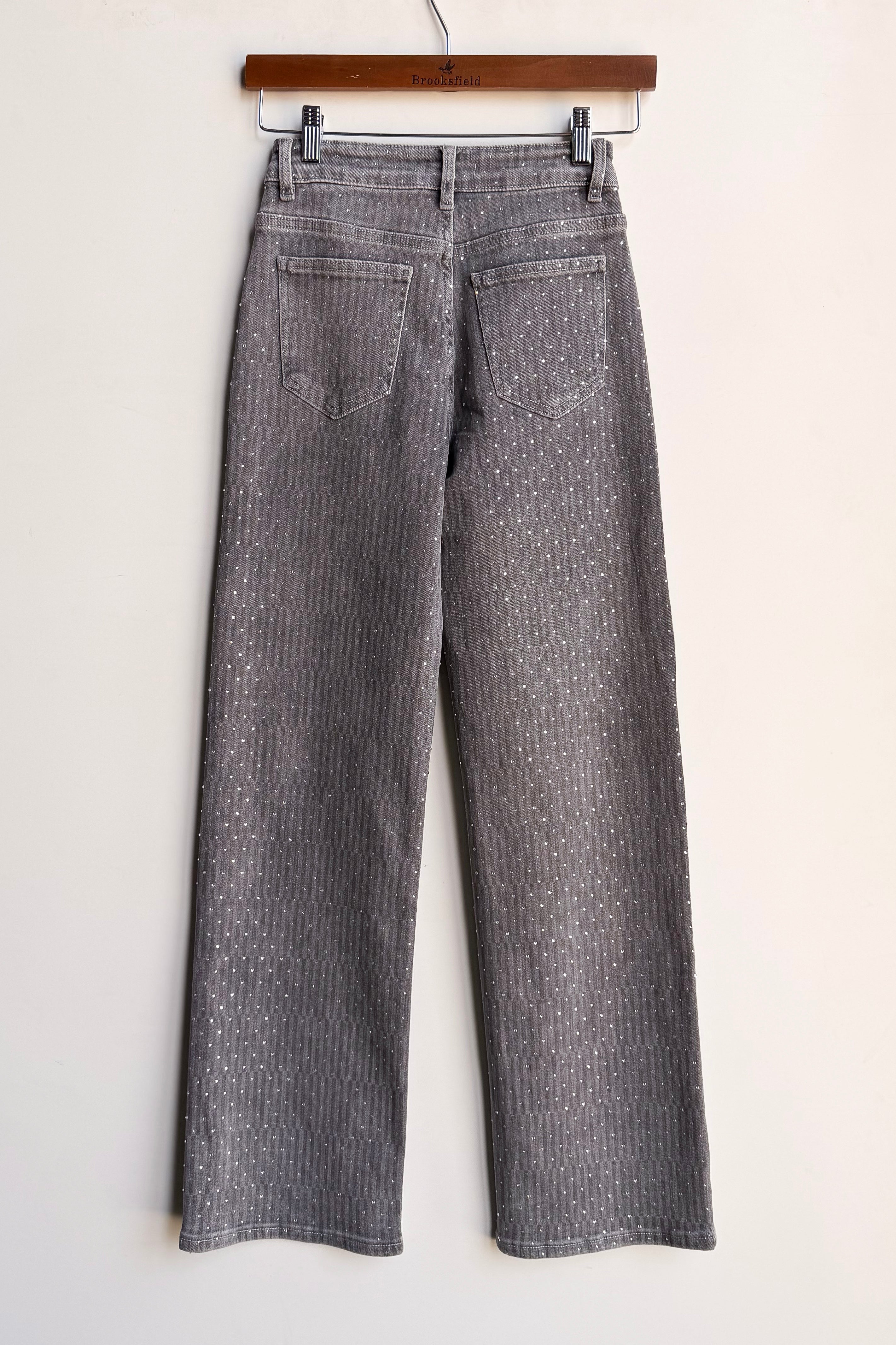 JEANS DISEGNO STRASS