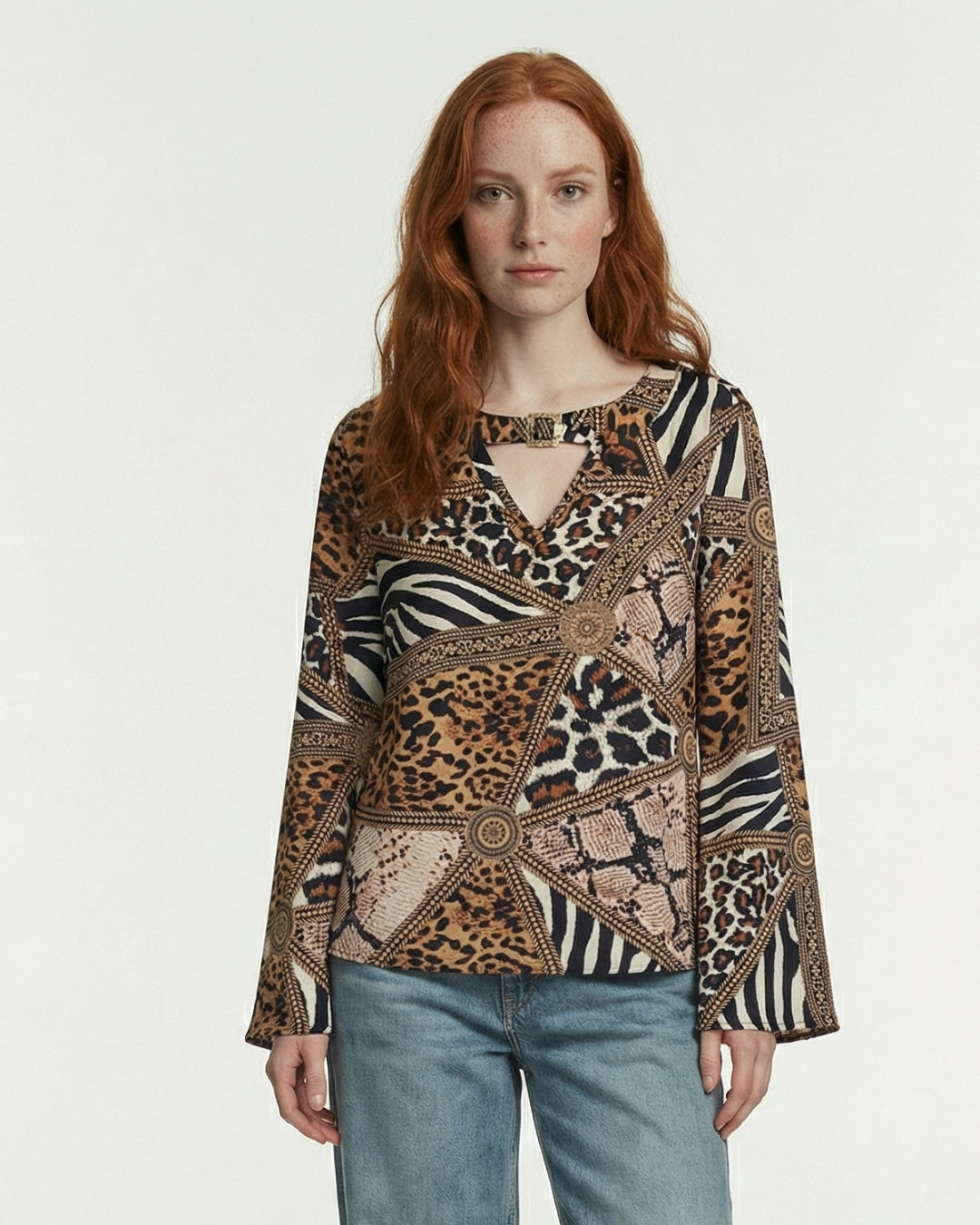 BLUSA HEBILLA MACULATA