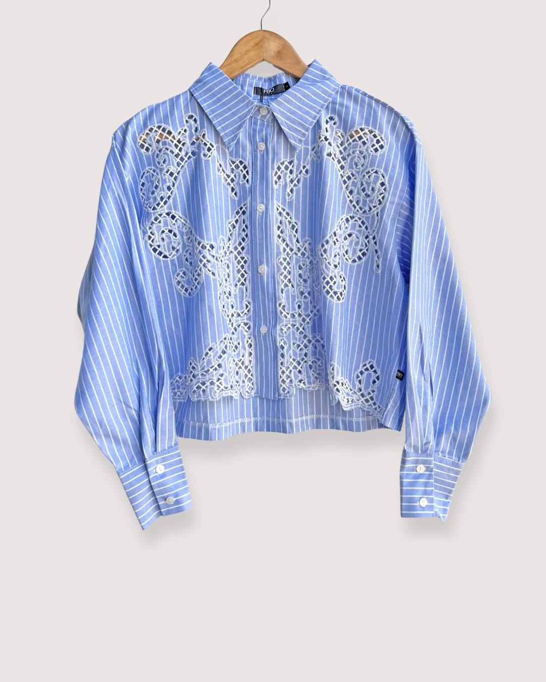 Polera M/L Macrame Listada