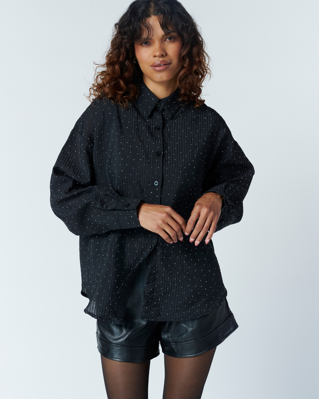 Blusa Over Strass