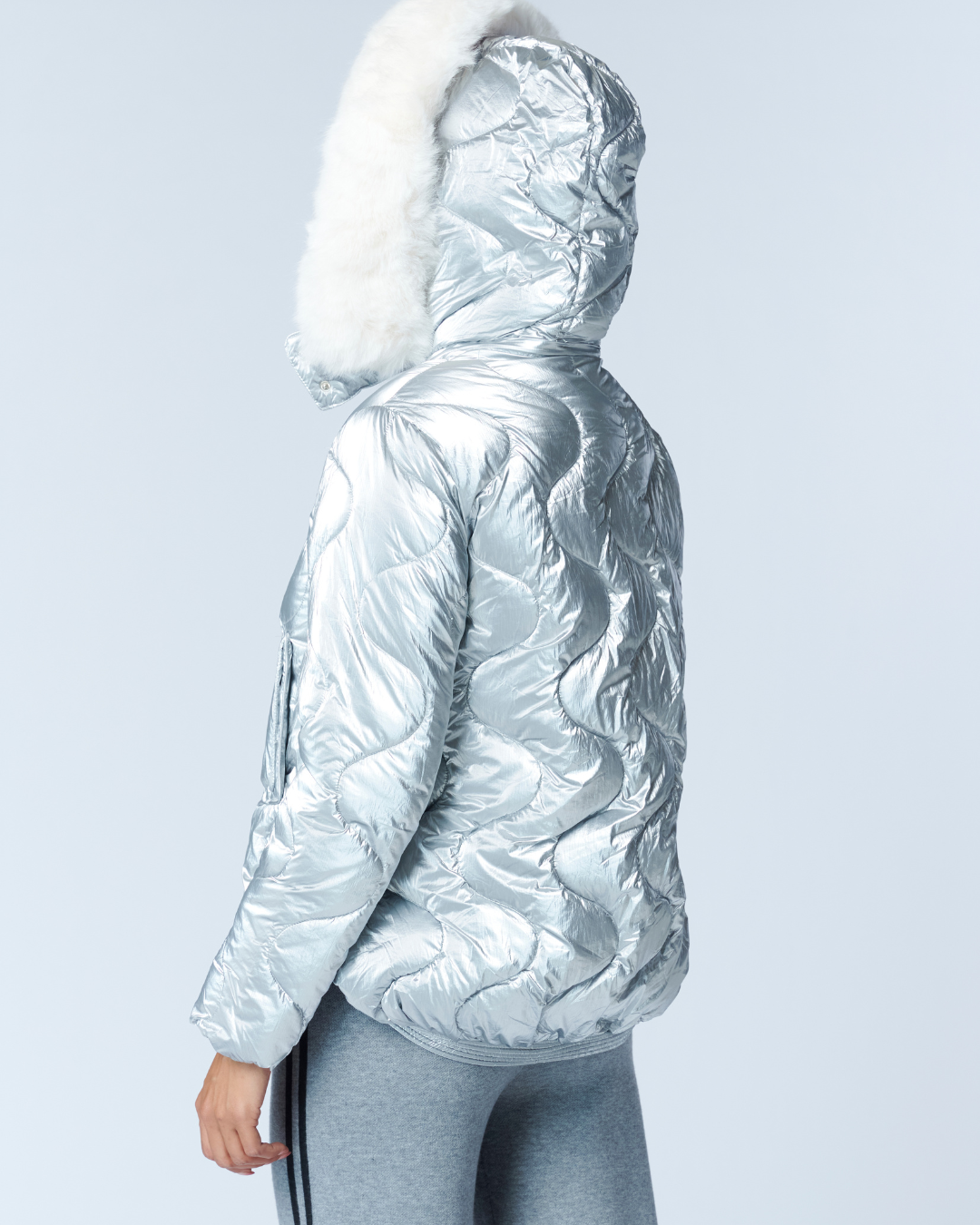 Parka Metalizada Capucha