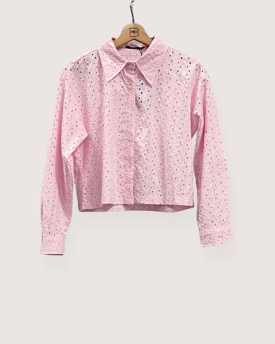 Polera M/L Broderie Listada