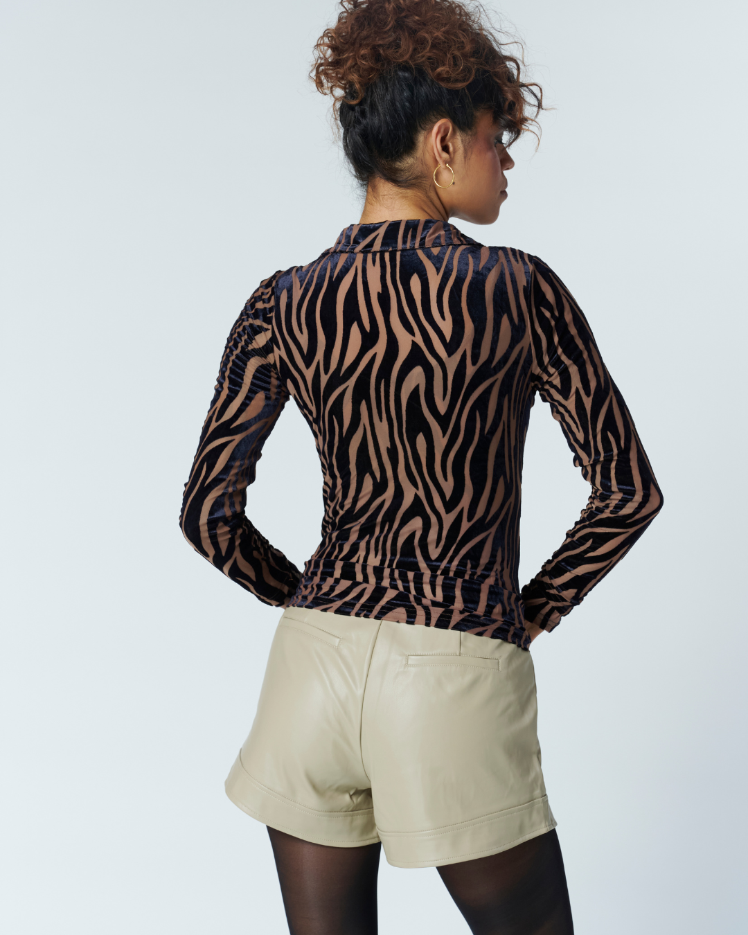 Blusa Velvet Zebra