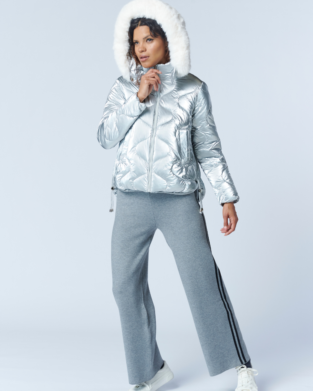 Parka Metalizada Capucha