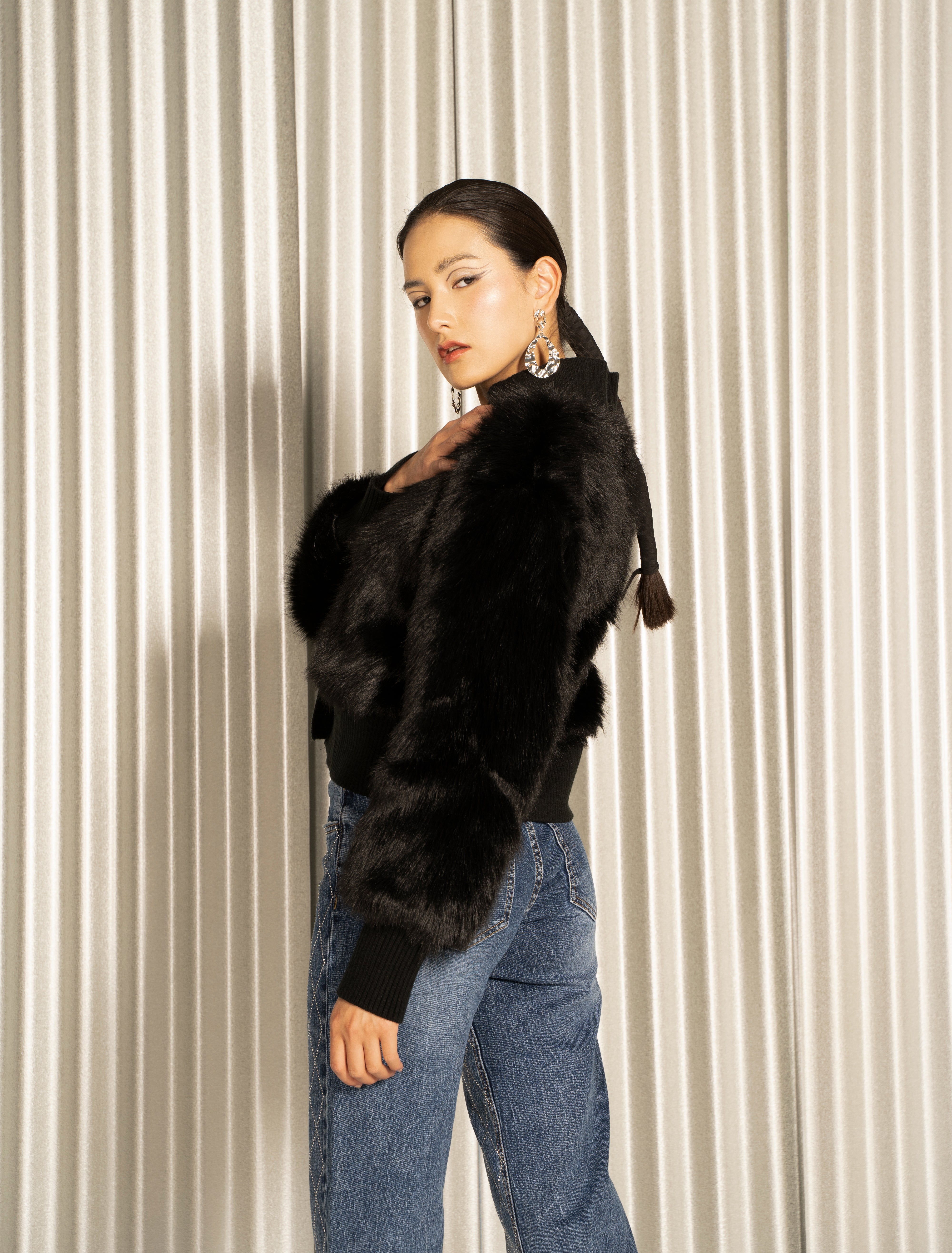 CHAQUETA TEJ. PELUCHE