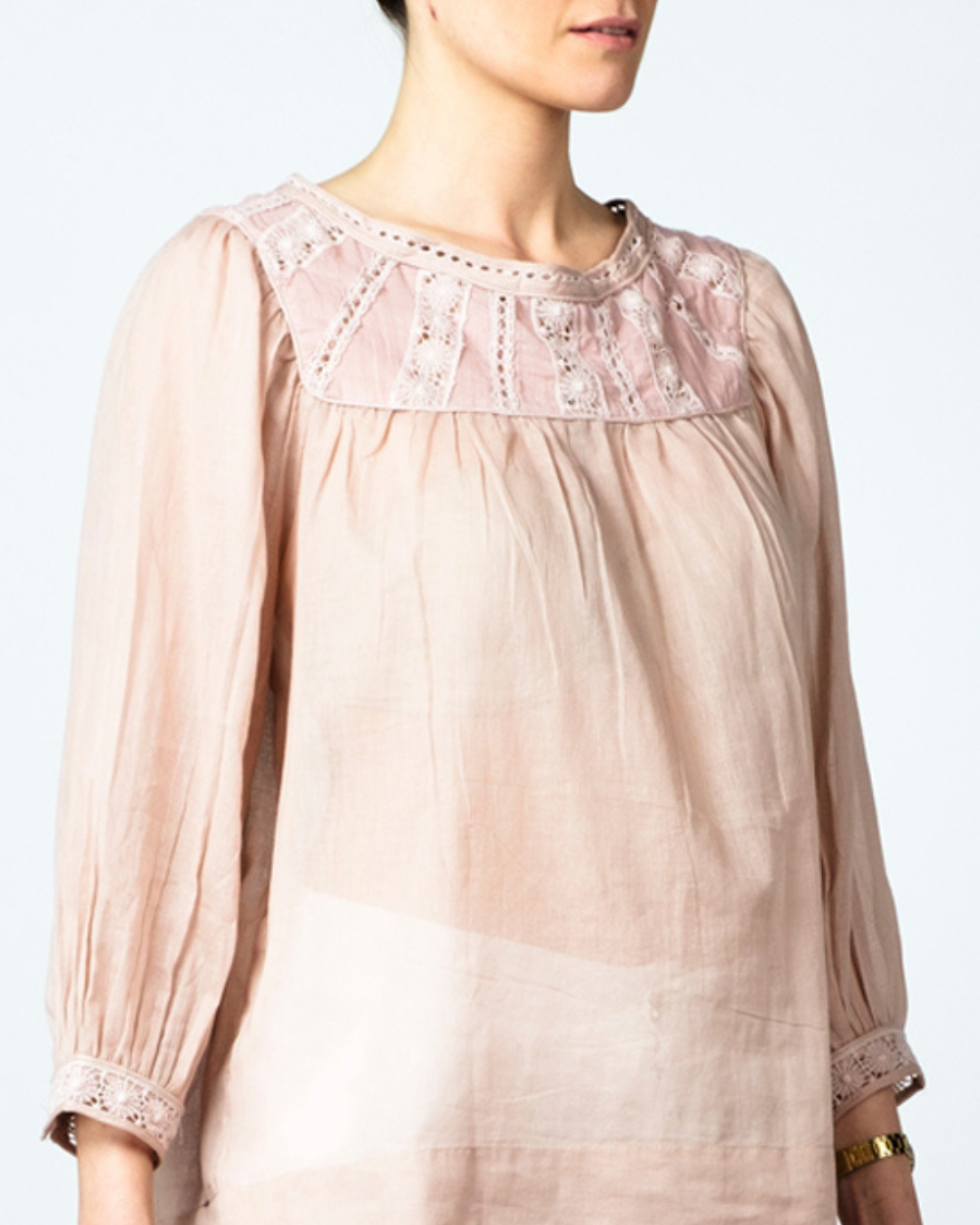 Blusa Pasamaneria Cuello