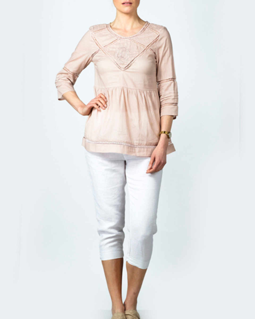 Blusa Ricamo Cuadro