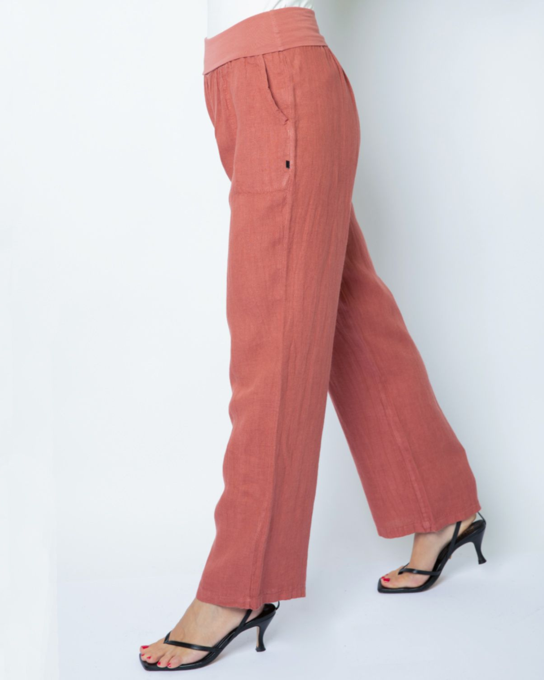 Pantalon recto Lino