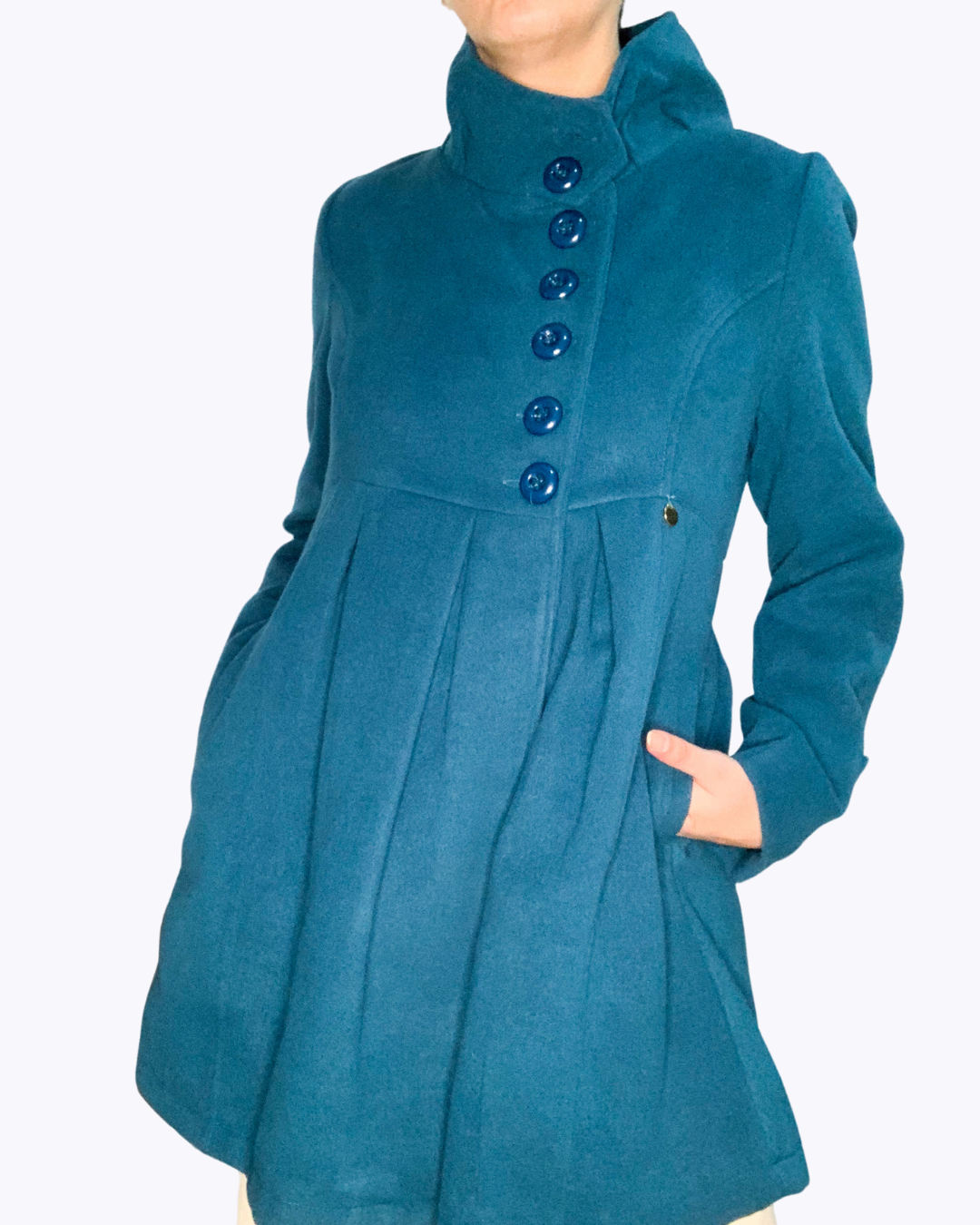 Abrigo Velour Pinzas