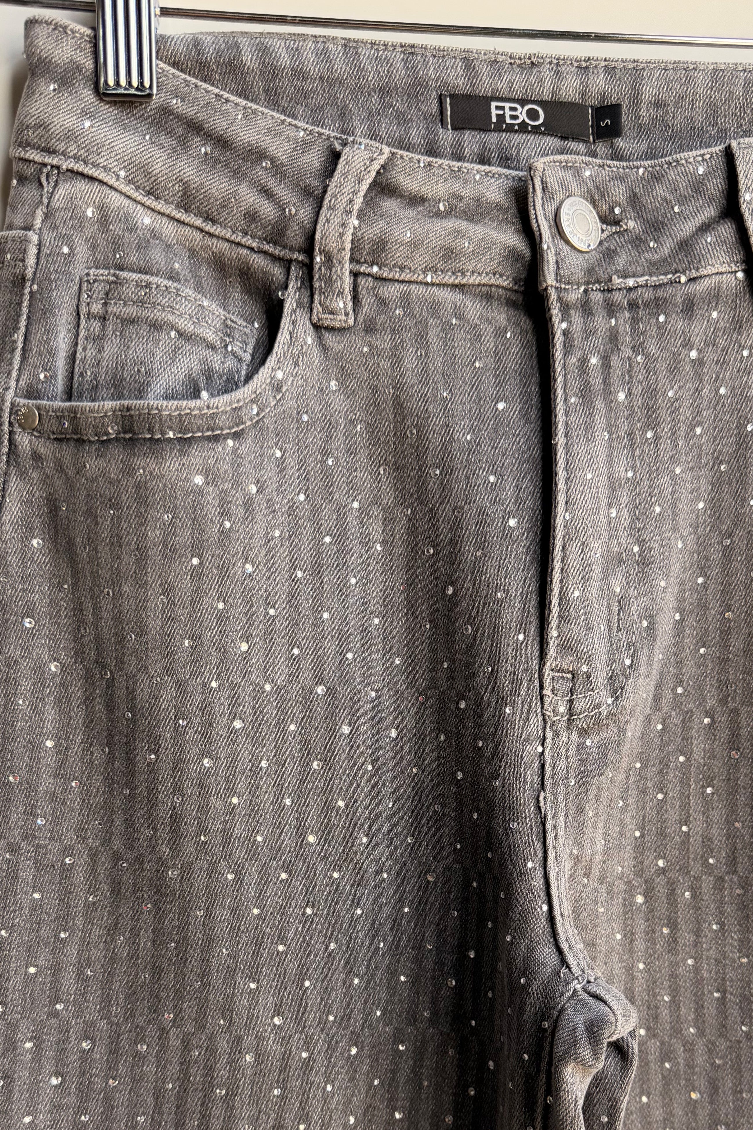 JEANS DISEGNO  STRASS
