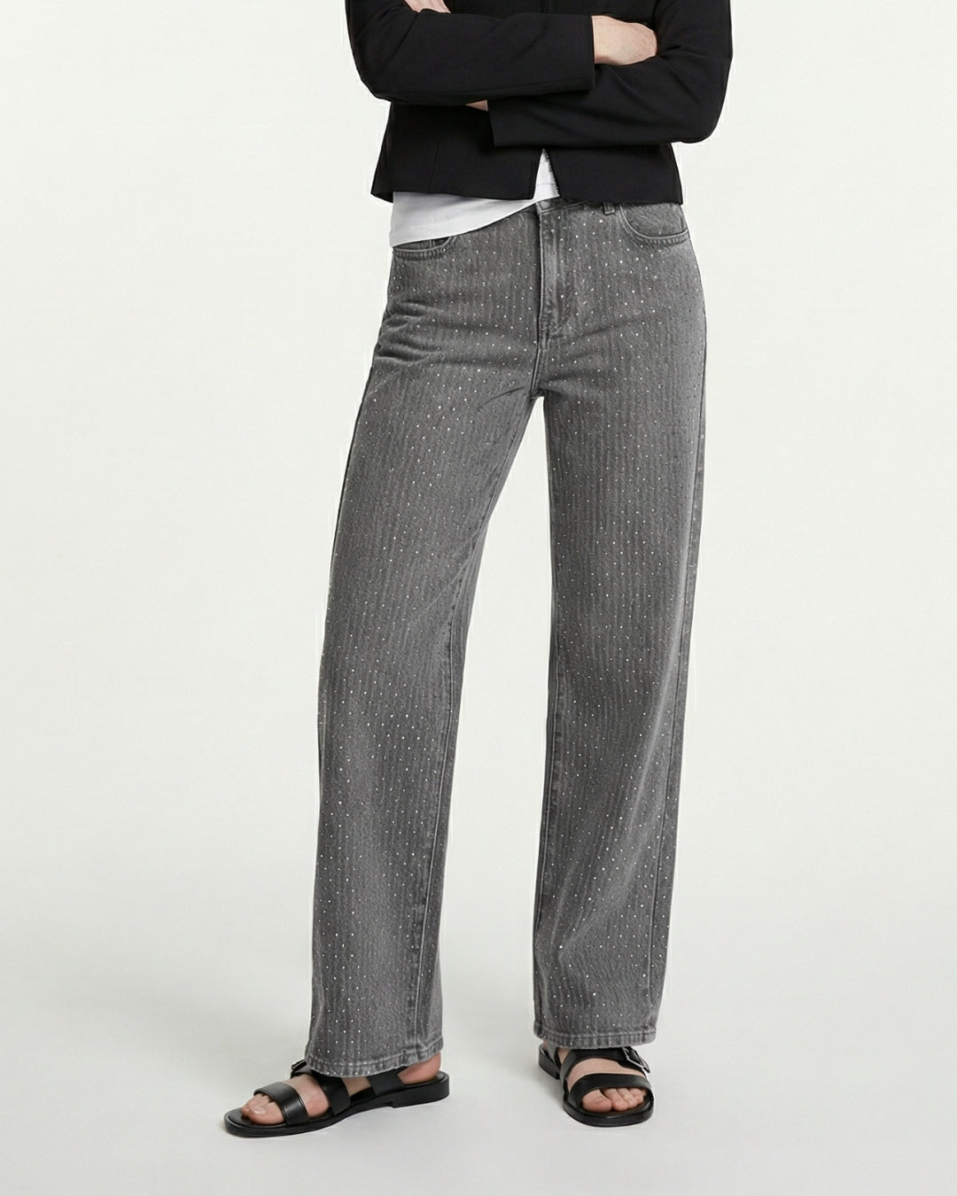 JEANS DISEGNO  STRASS