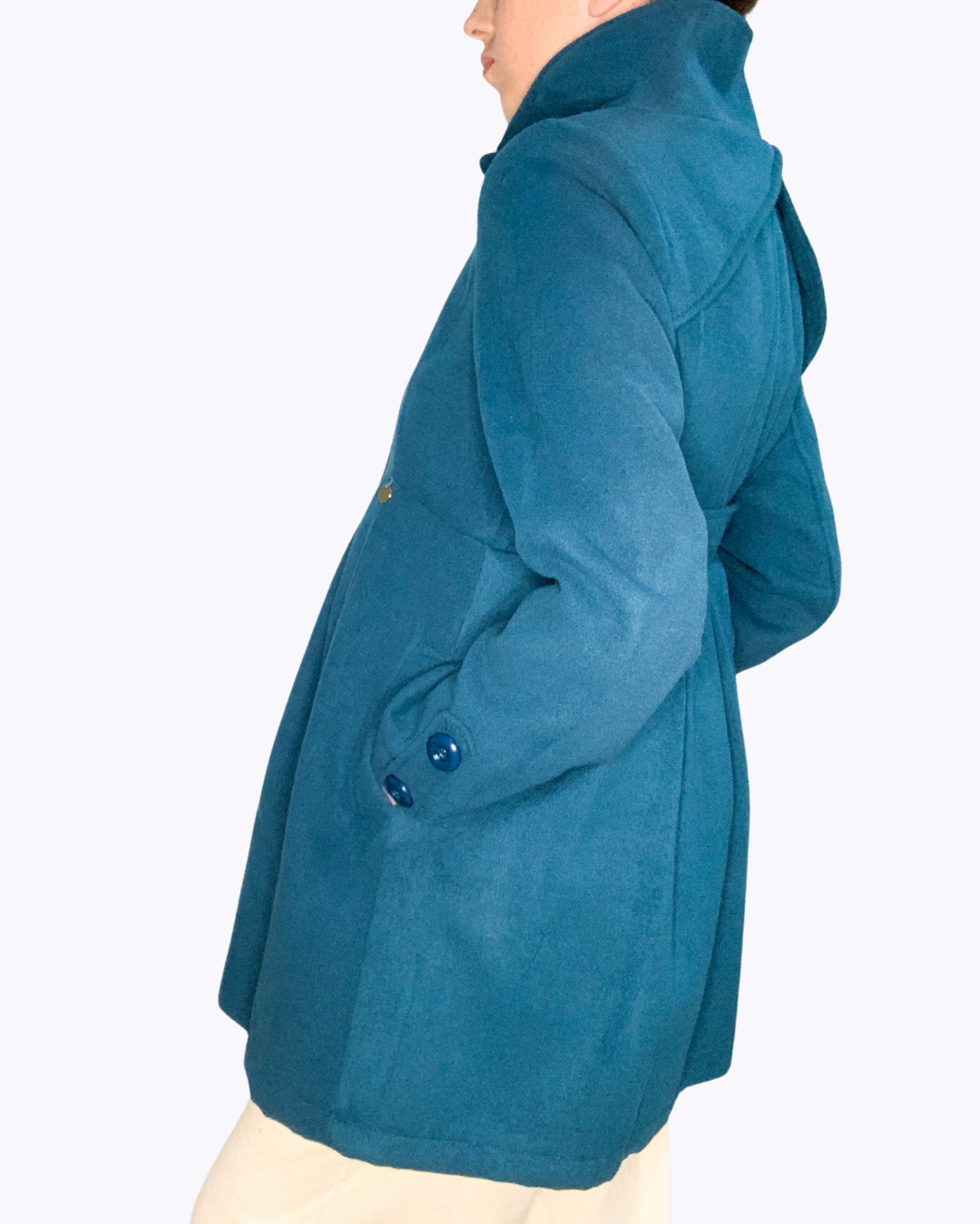 Abrigo Velour Pinzas