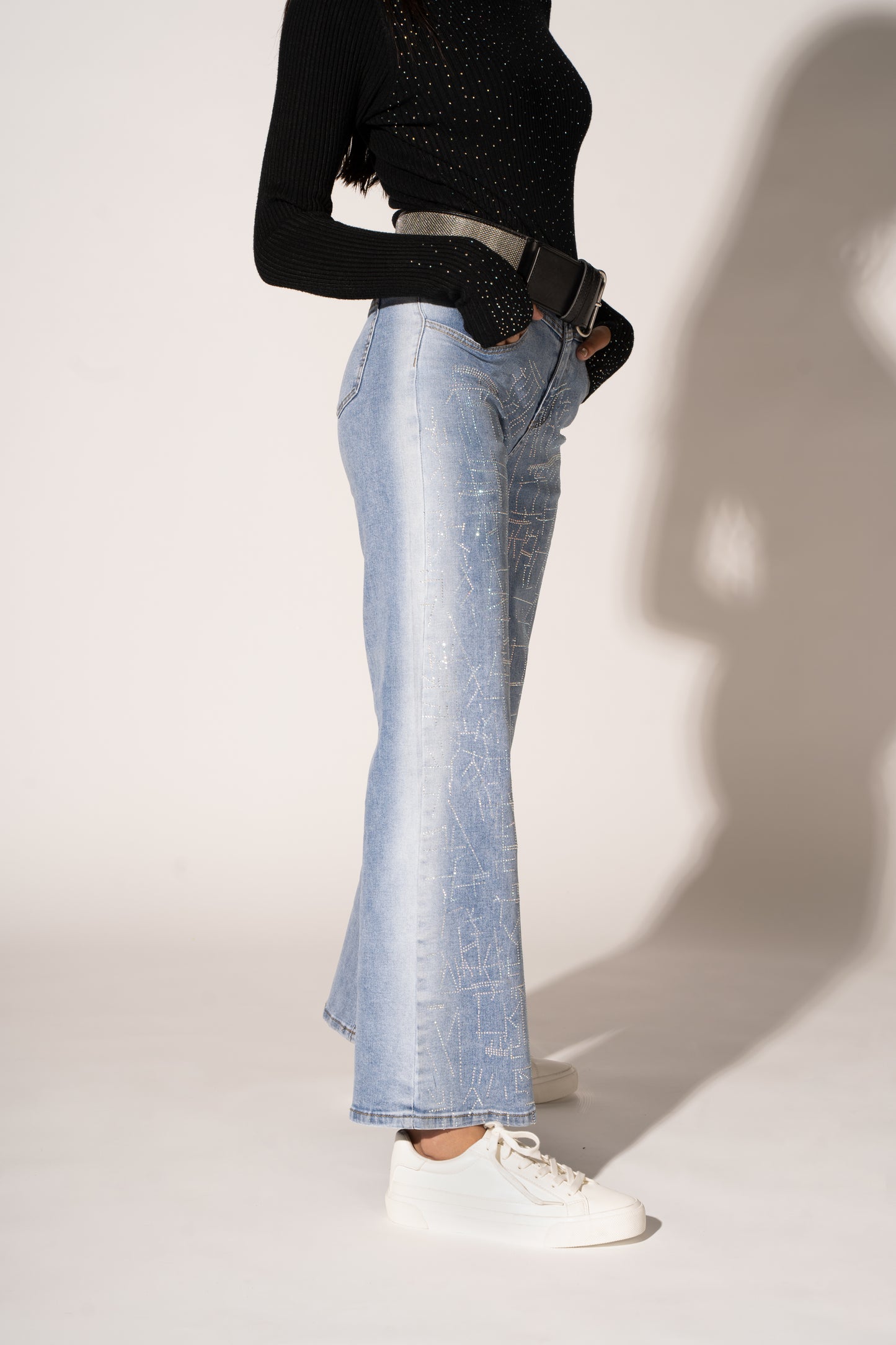 JEANS GRIFF STRASS - 216421311