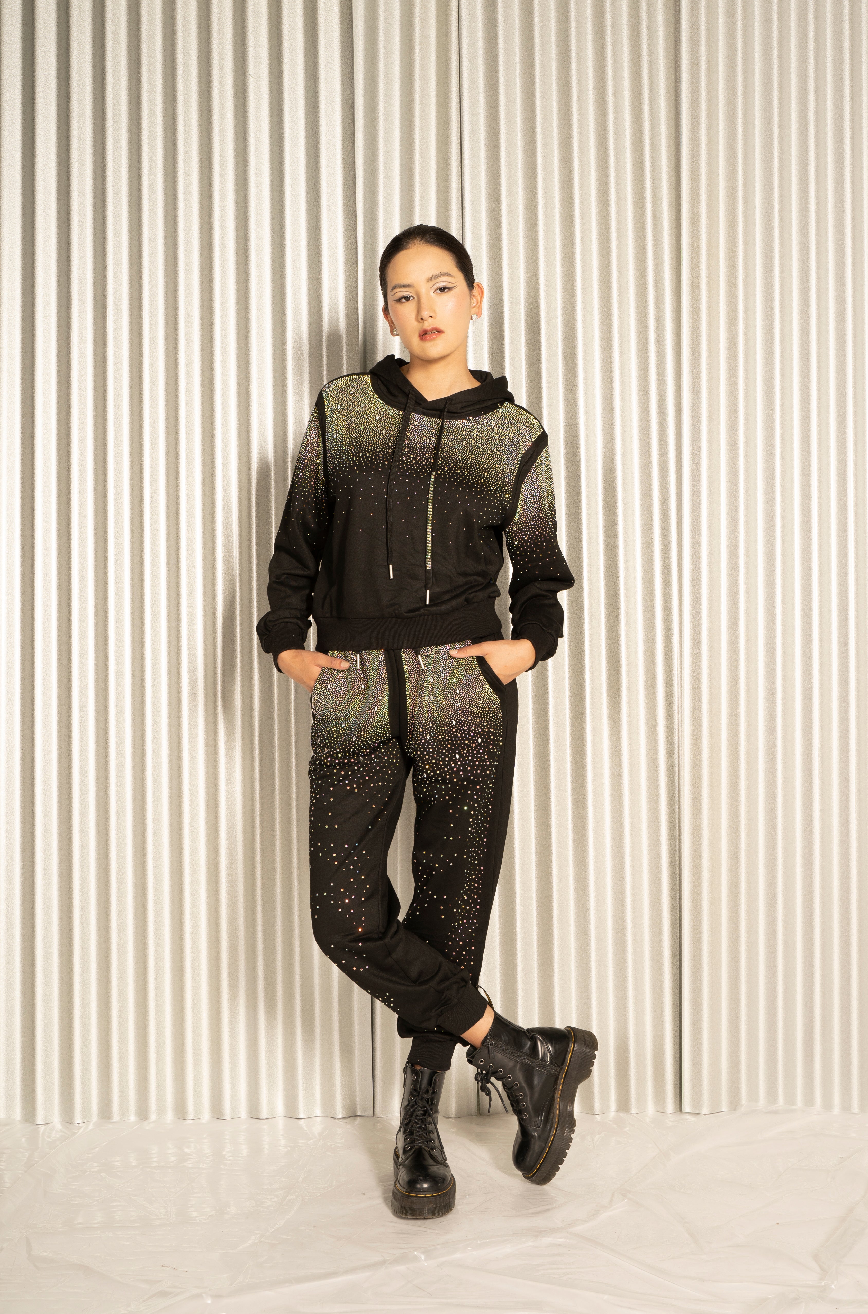 CONJUNTO JOGGIN STRASS BELLO - 218471412