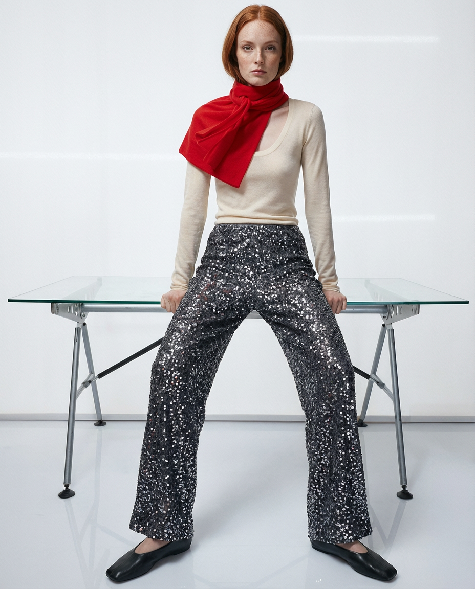 PANTALON PARTY LENTEJULAS